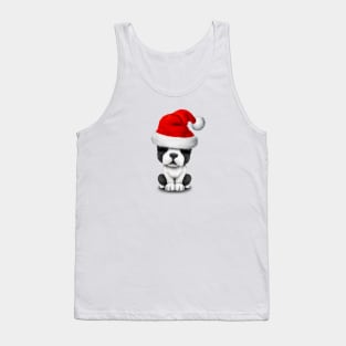 French Bulldog Puppy Dog Wearing a Santa Hat Tank Top